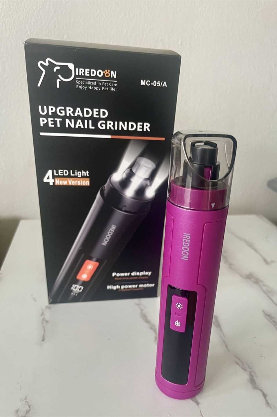 Iredoon Upgraded Pet Nail Grinder MC-05/A