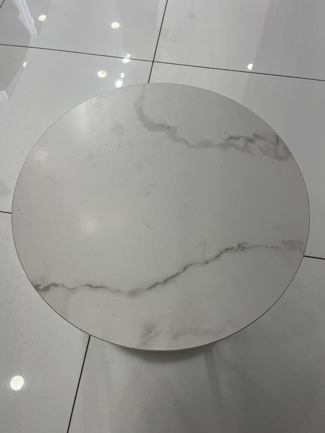 Round Marble Top Side Table - photo 2