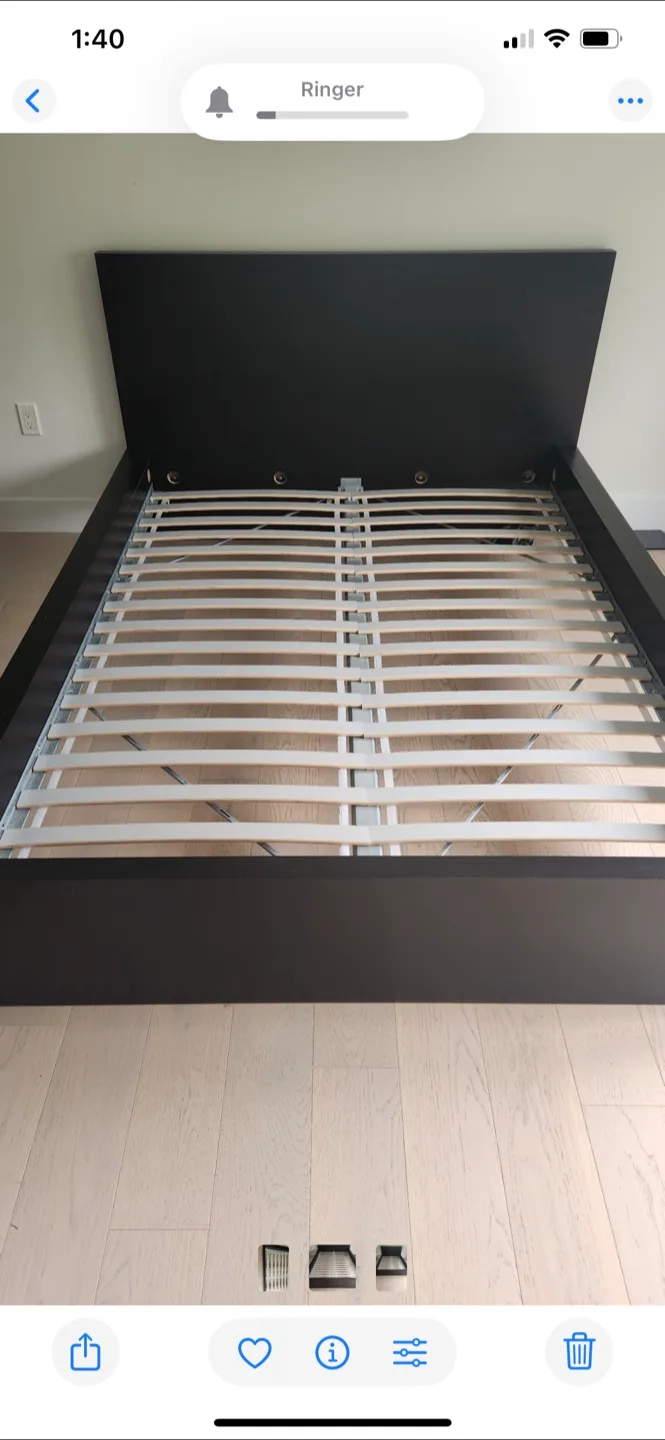 IKEA Malm Queen Bed Frame - Dark Brown