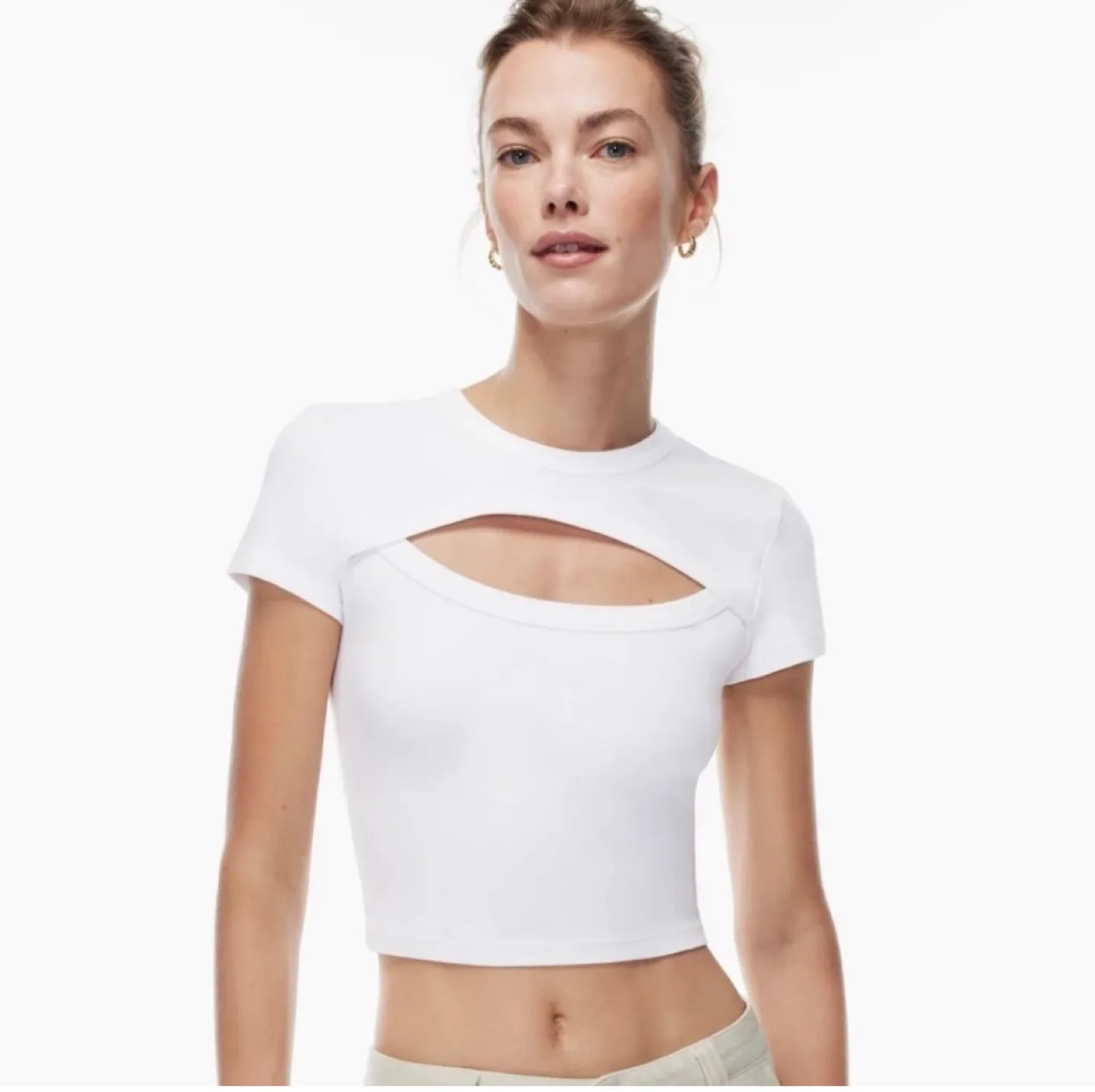 Tna White Cutout T-Shirt - Size XS 🇨🇦 thumbnail