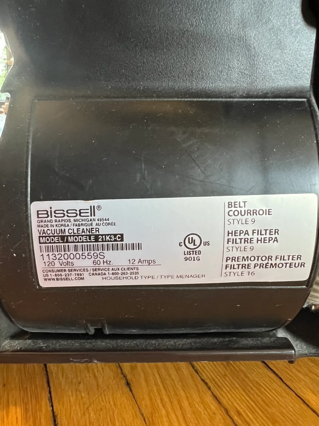 Bissell CleanView Helix Vacuum image indicator(3)
