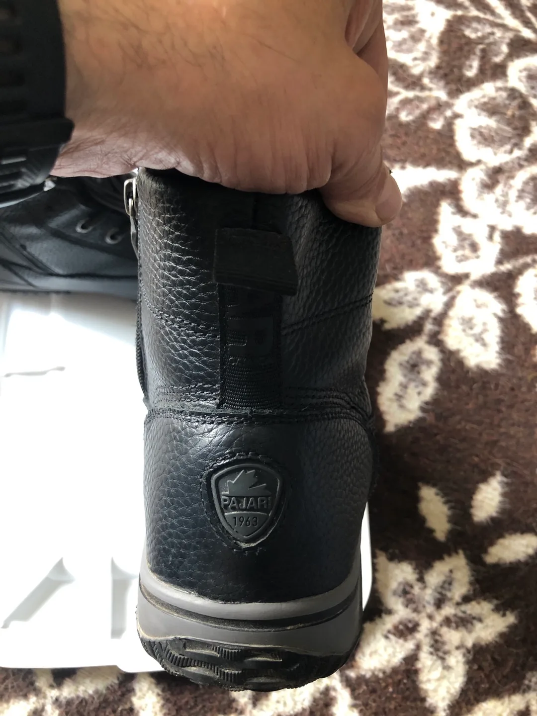 Pajar Black Leather Ankle Boots image indicator(2)