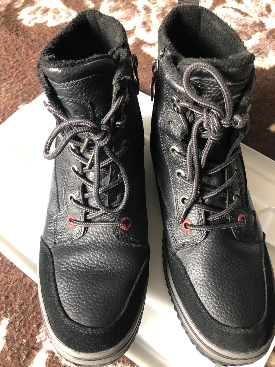 Pajar Black Leather Ankle Boots image indicator(5)