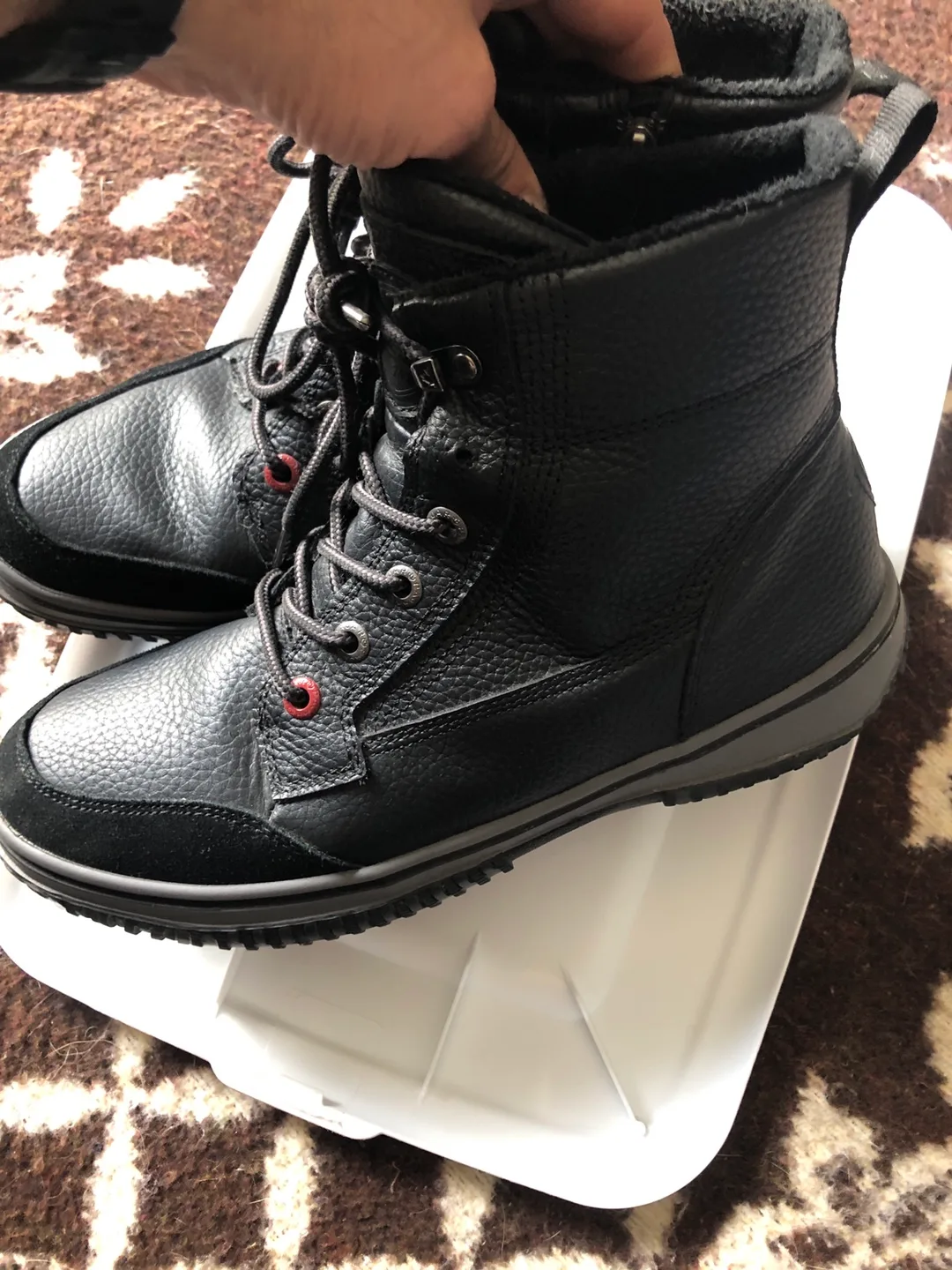 Pajar Black Leather Ankle Boots image indicator(3)