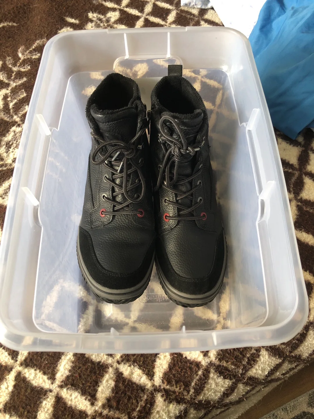 Pajar Black Leather Ankle Boots image indicator(6)