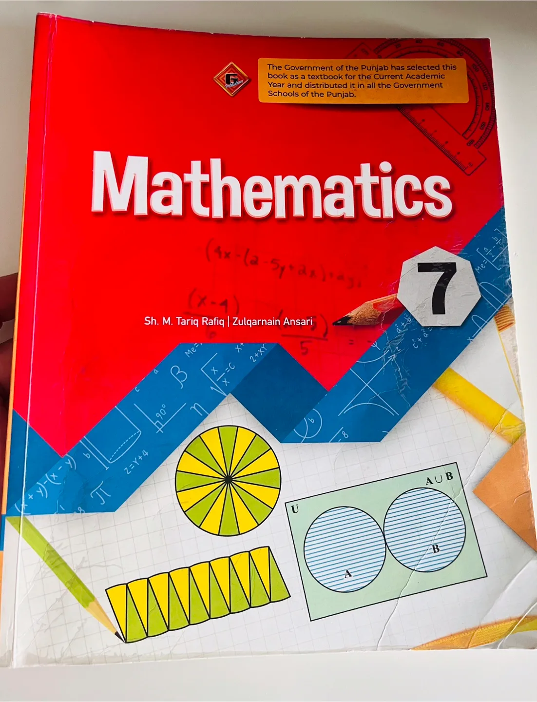 Grade 7 math textbook thumbnail