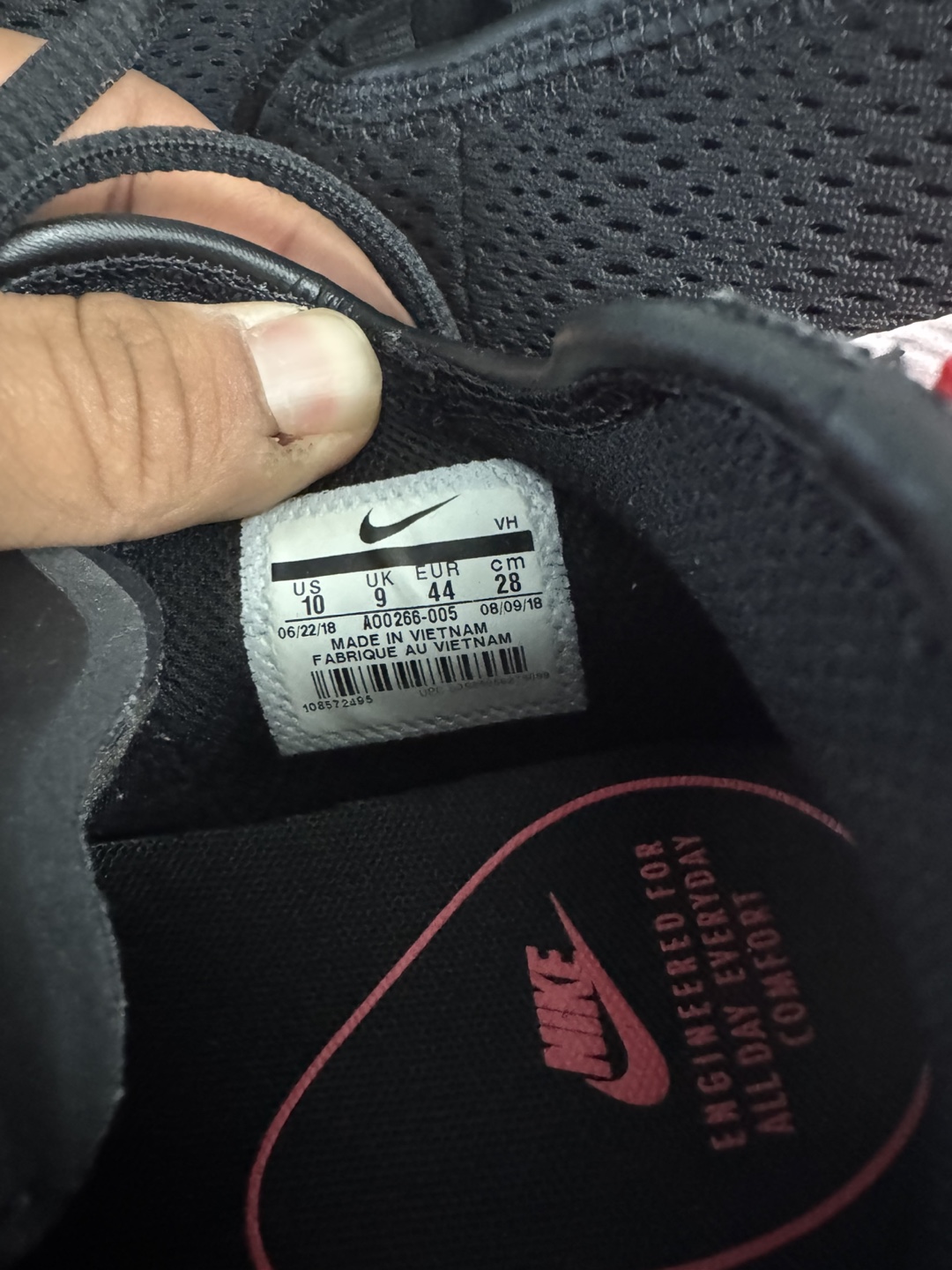 Nike AQ00266-005 Black/Red US 10 - photo 4