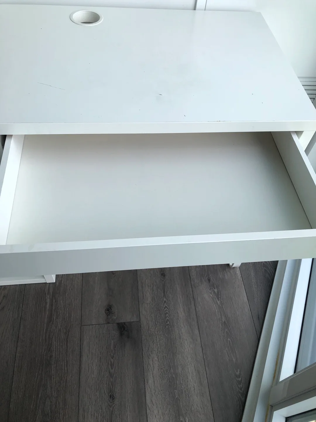 IKEA White Desk with Drawer and Cabinet image indicator(4)