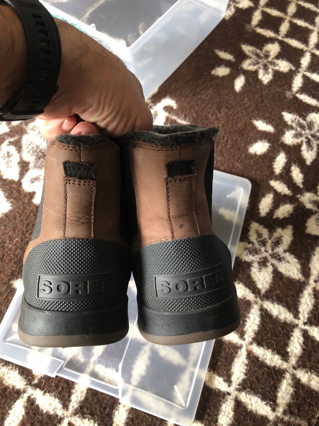 Sorel Brown Leather Ankle Boots image indicator(5)