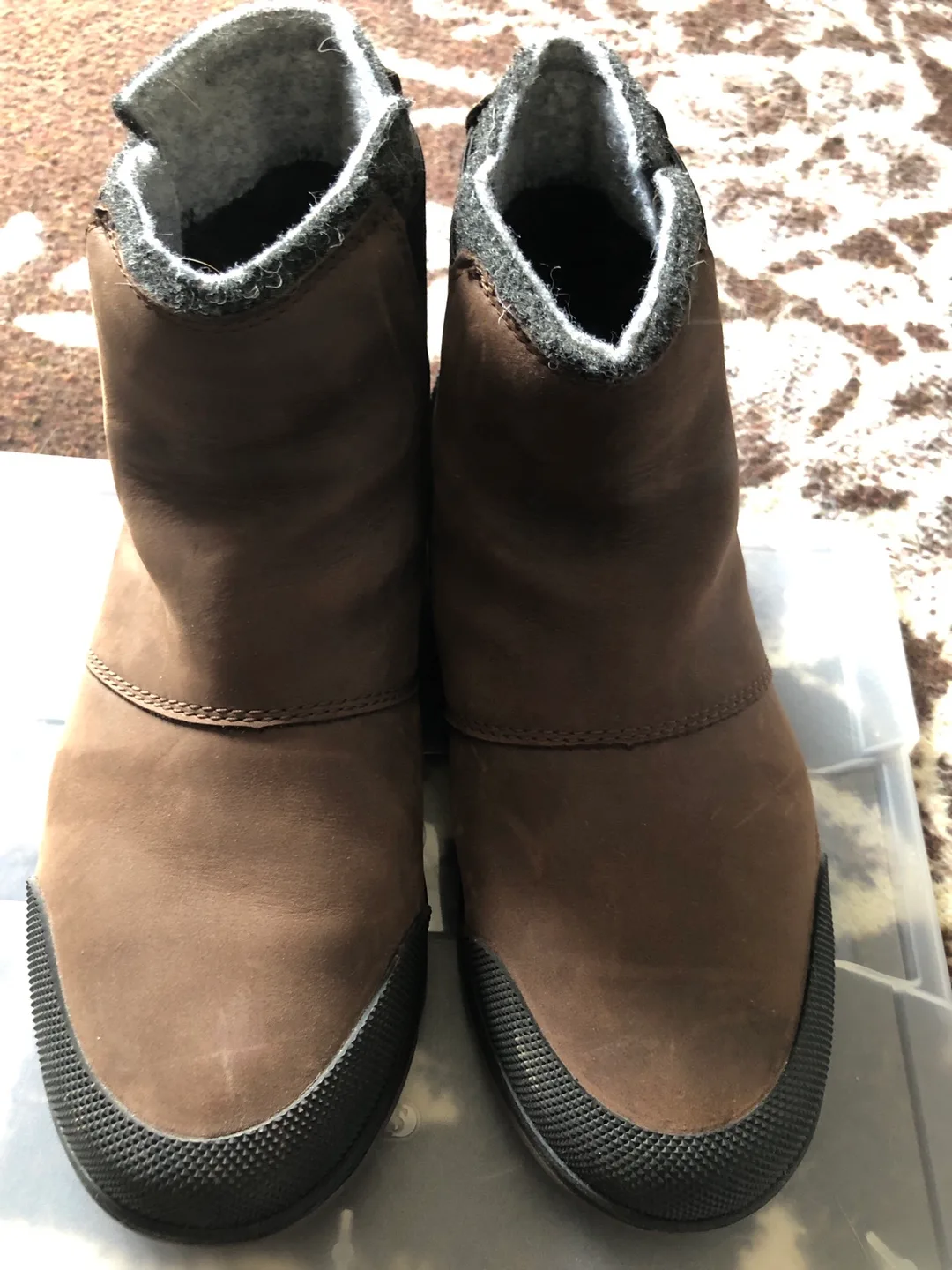 Sorel Brown Leather Ankle Boots image indicator(6)