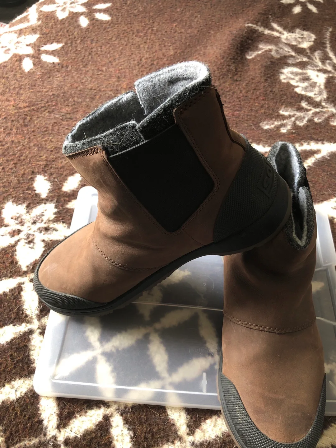 Sorel Brown Leather Ankle Boots image indicator(4)