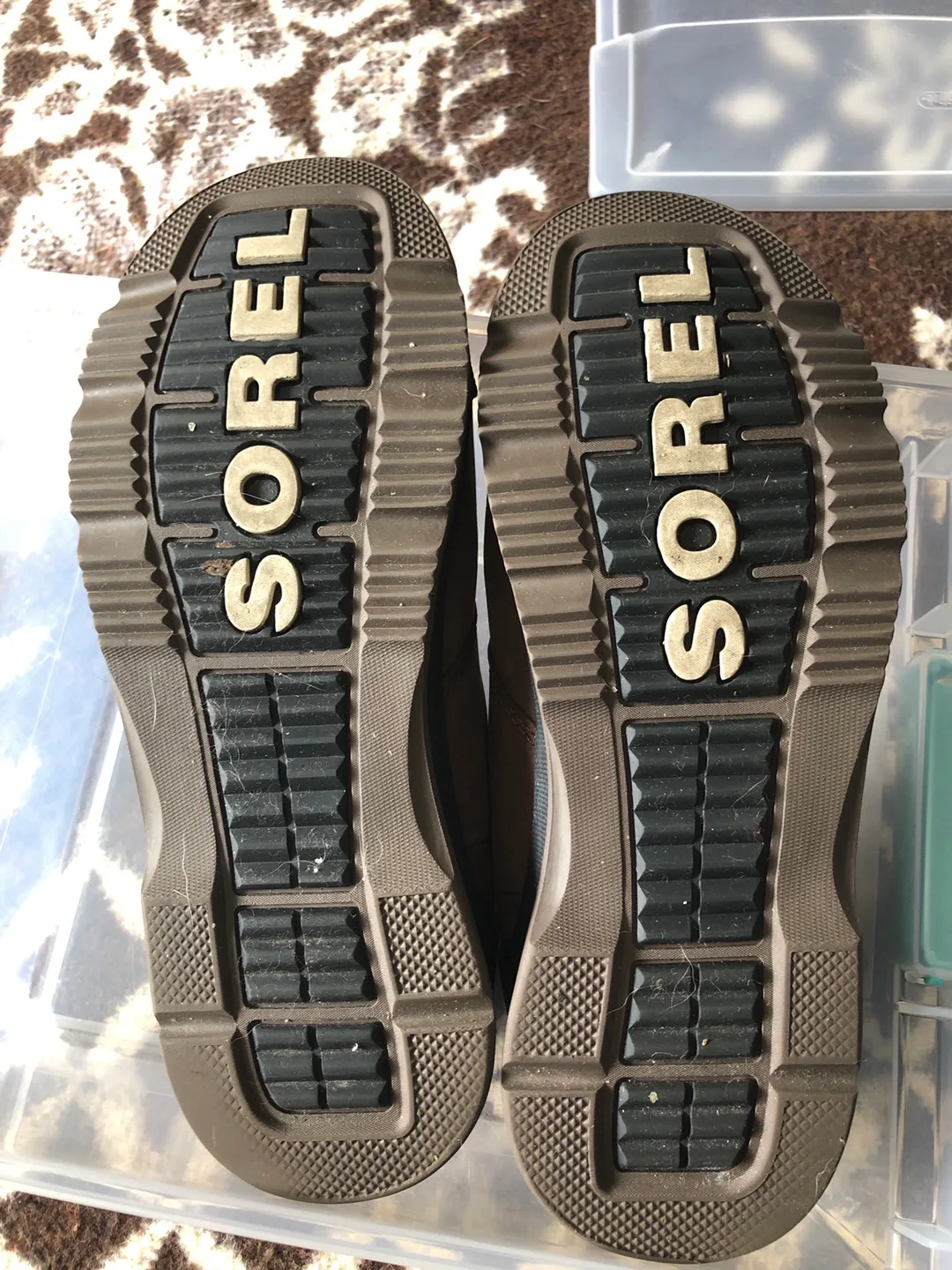 Sorel Brown Leather Ankle Boots thumbnail
