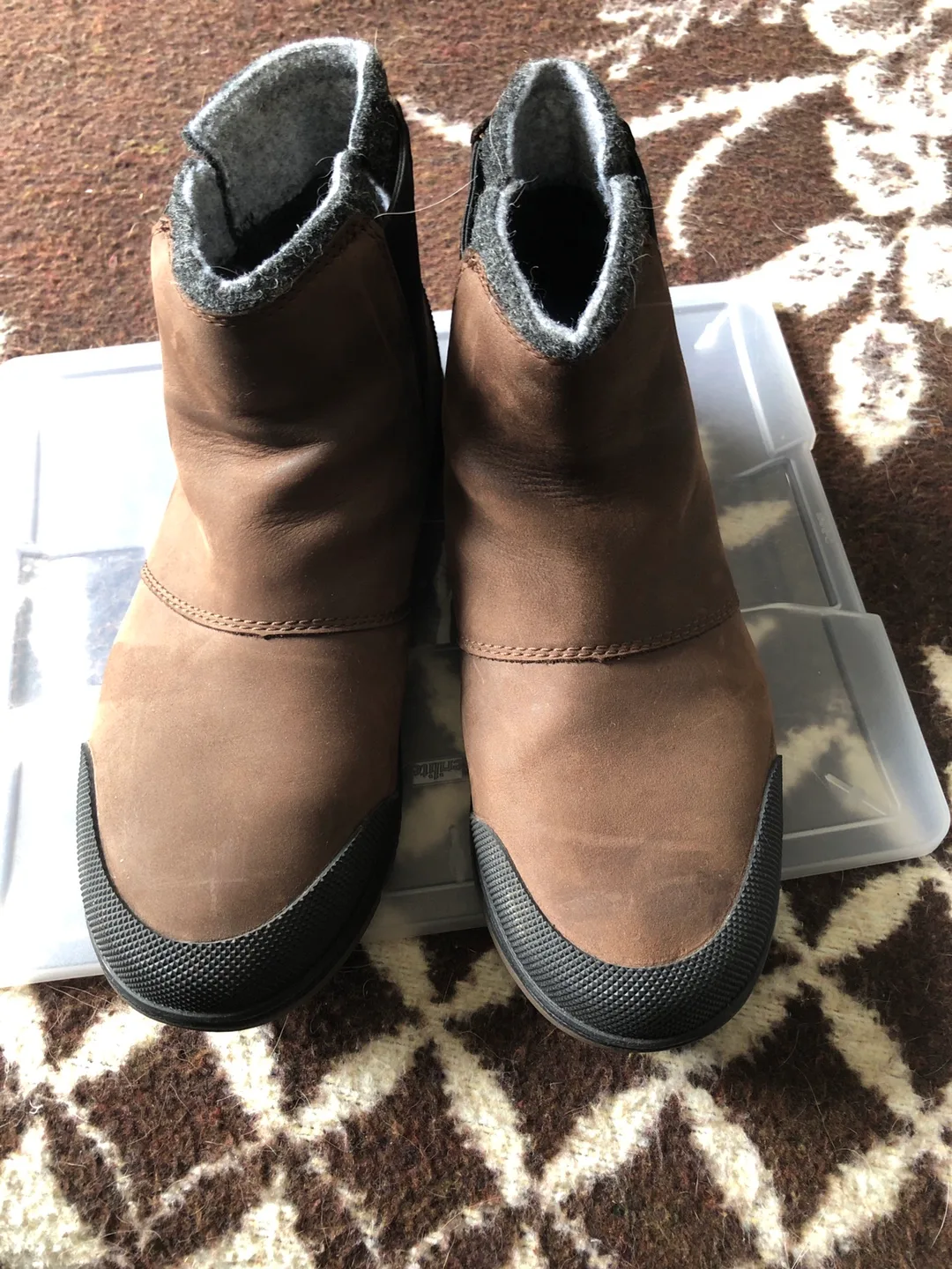 Sorel Brown Leather Ankle Boots image indicator(2)