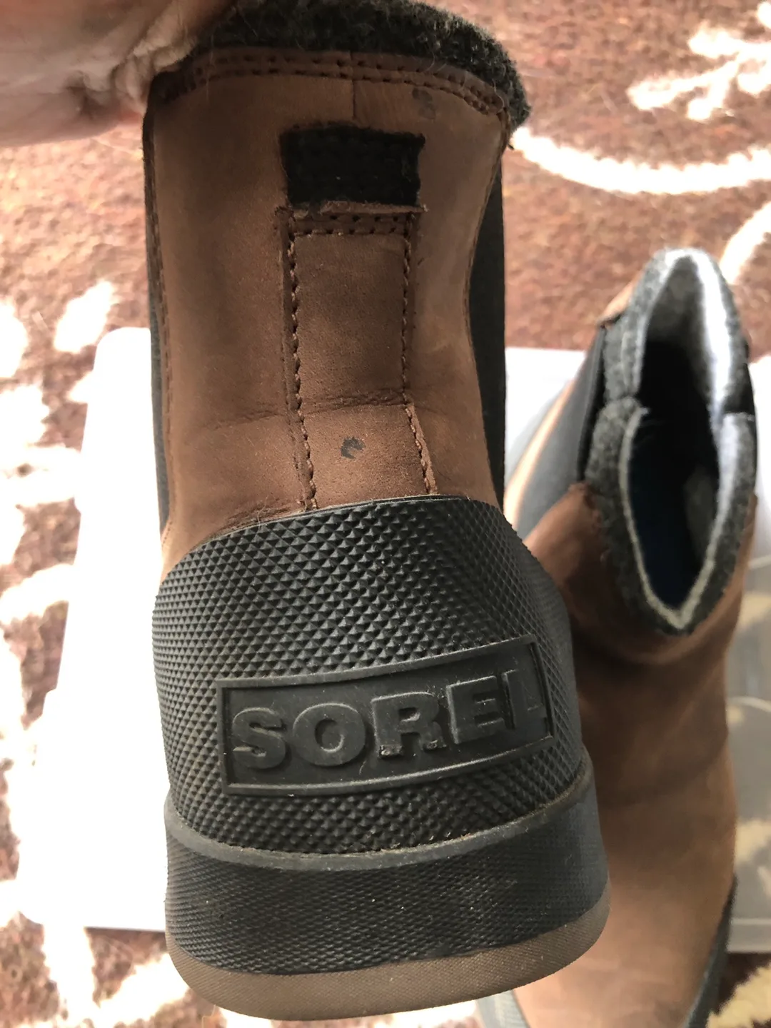 Sorel Brown Leather Ankle Boots image indicator(3)