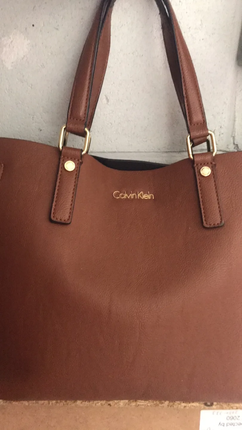 🇨🇦Calvin Klein Brown Tote Bag thumbnail