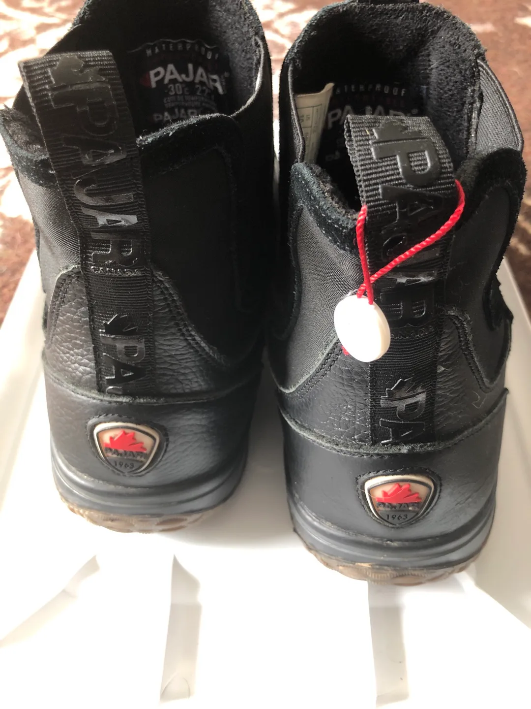 Pajar Waterproof Black Ankle Boots size 10 thumbnail