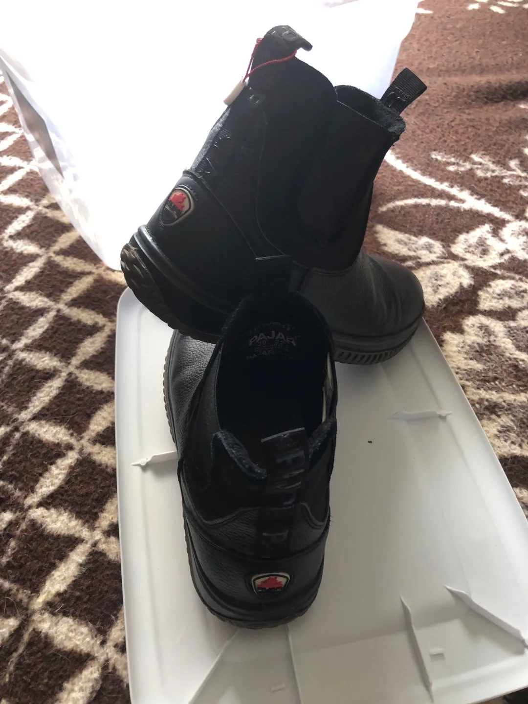 Pajar Waterproof Black Ankle Boots size 10 image indicator(4)