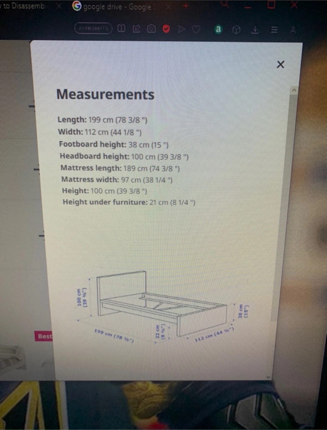 IKEA Malm Twin Bedframe - photo 4