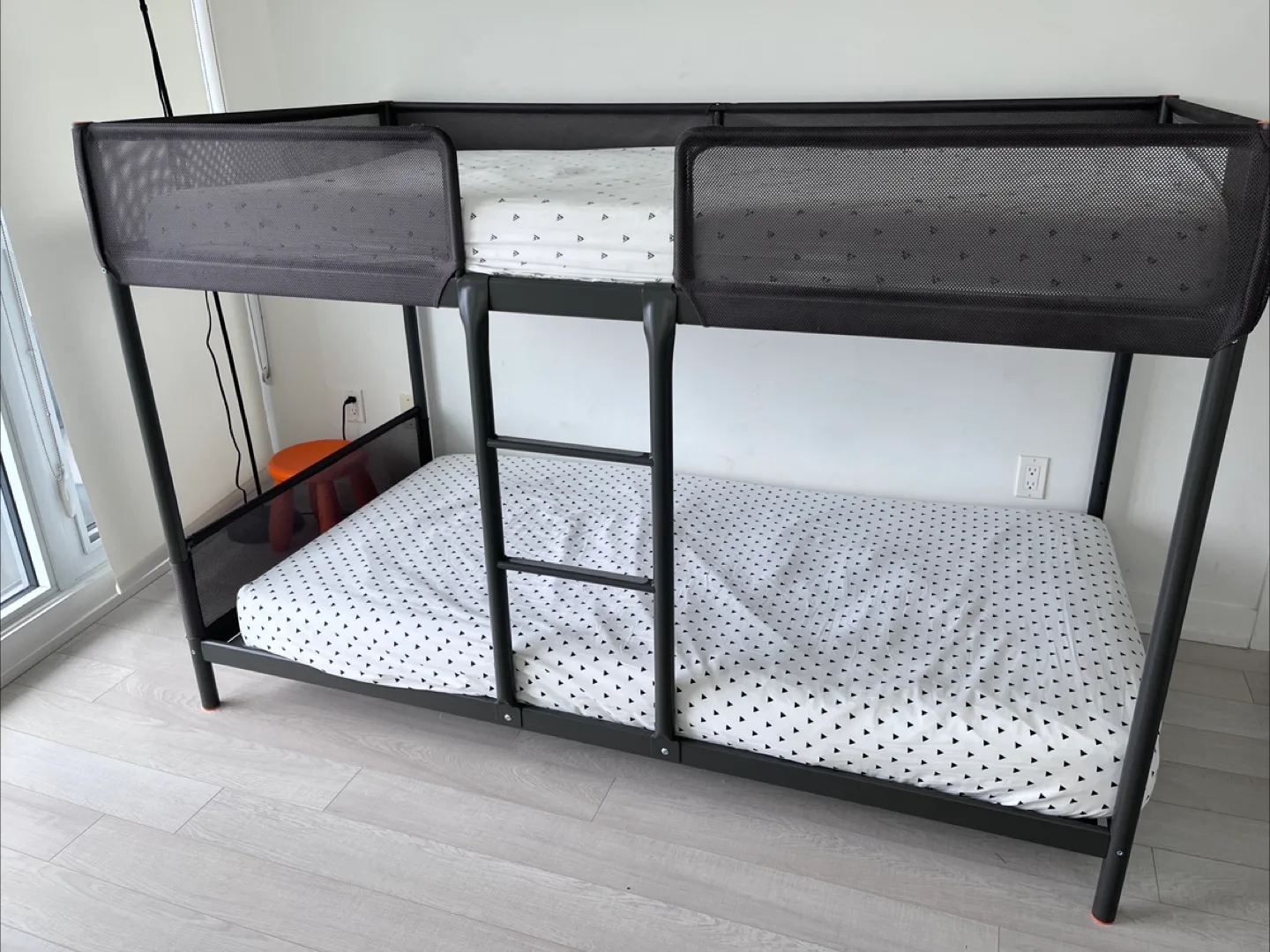 IKEA TUFFING Bunk Bed + 2 ÅSBYGDA Foam Mattresses image indicator(2)