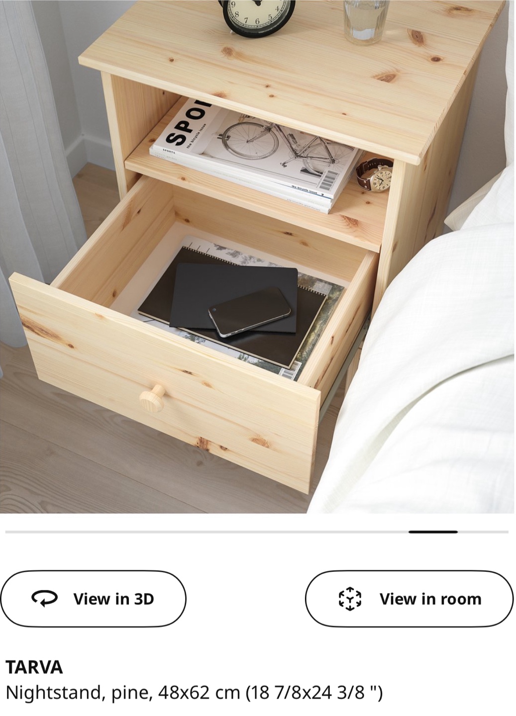 IKEA Tarva Nightstand - Pine - photo 3