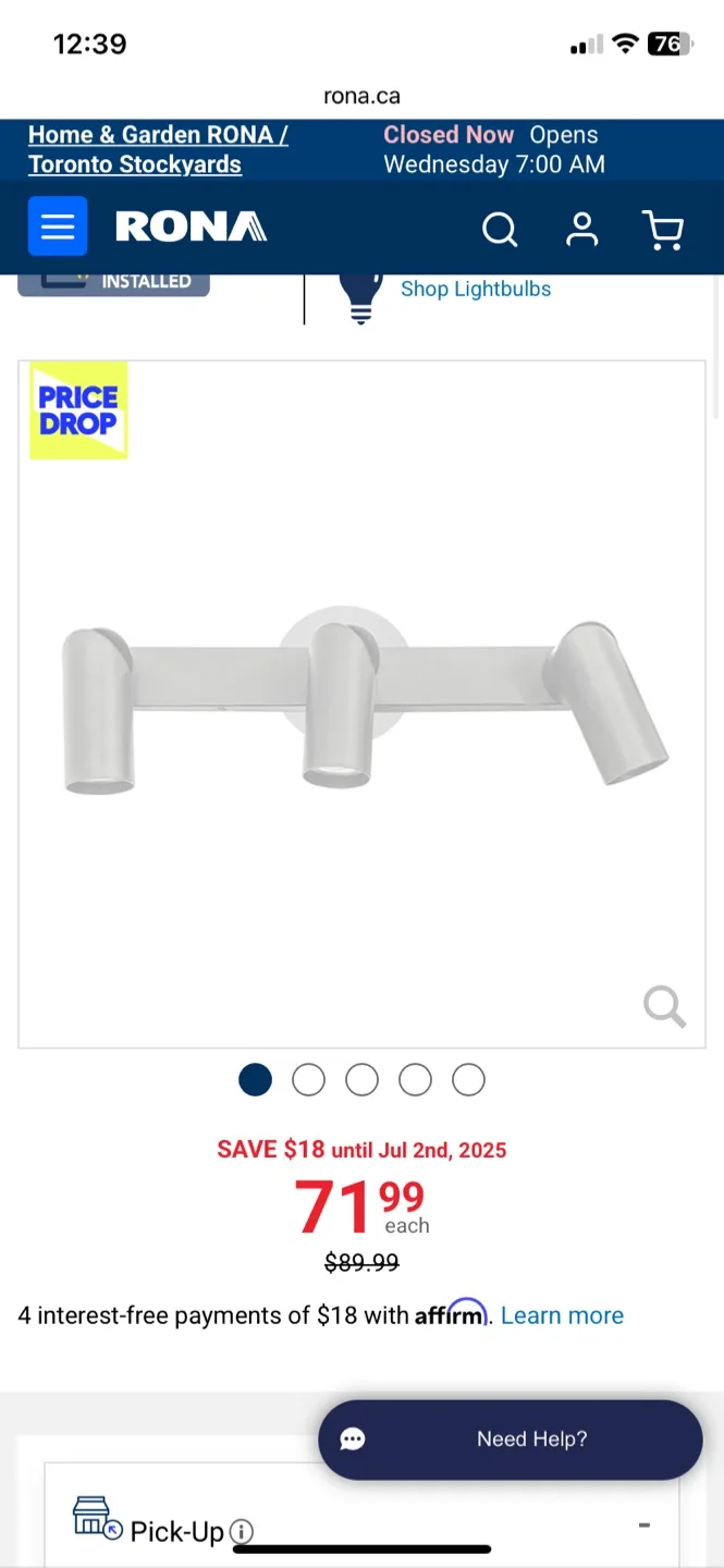 Lumirama Track Light 3-Light Fossil White 17.5-in thumbnail