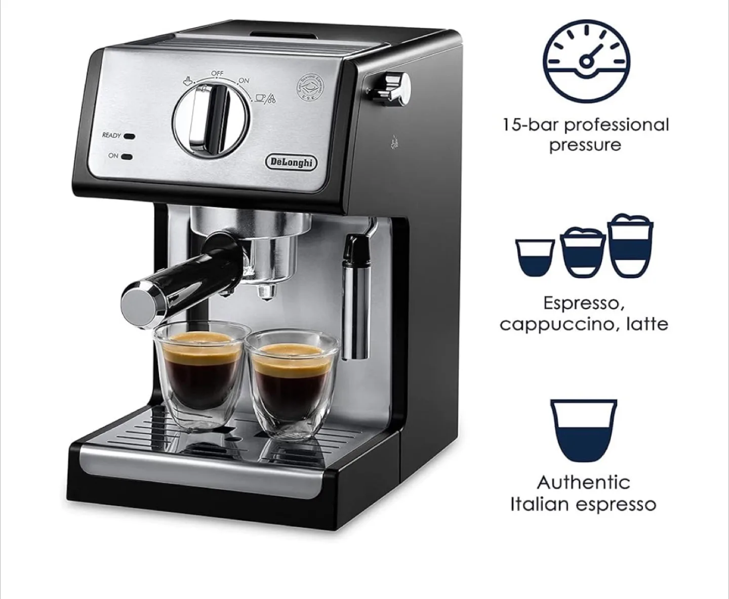 DeLonghi ECP3420 Espresso & Cappuccino Machine image indicator(2)