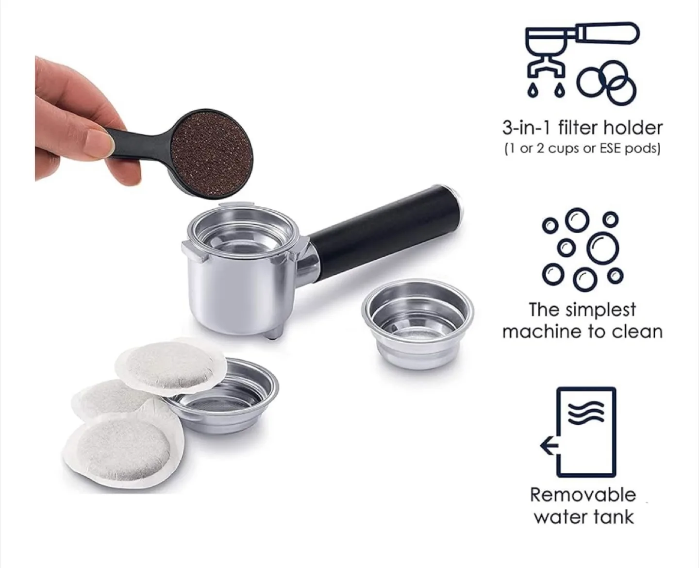 DeLonghi ECP3420 Espresso & Cappuccino Machine image indicator(3)