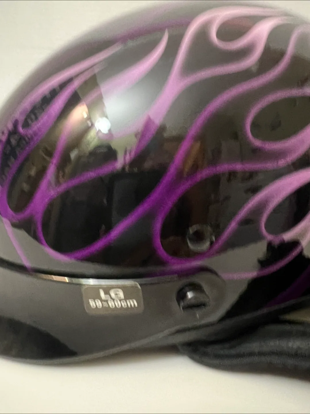 Genuine Harley-Davidson Purple Flame Motorcycle Helmet image indicator(6)