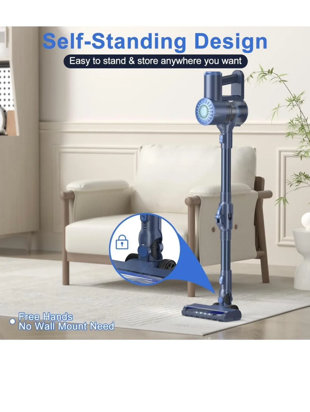 Cordless Stick Vacuum Cleaner with LED Headlight thumbnail