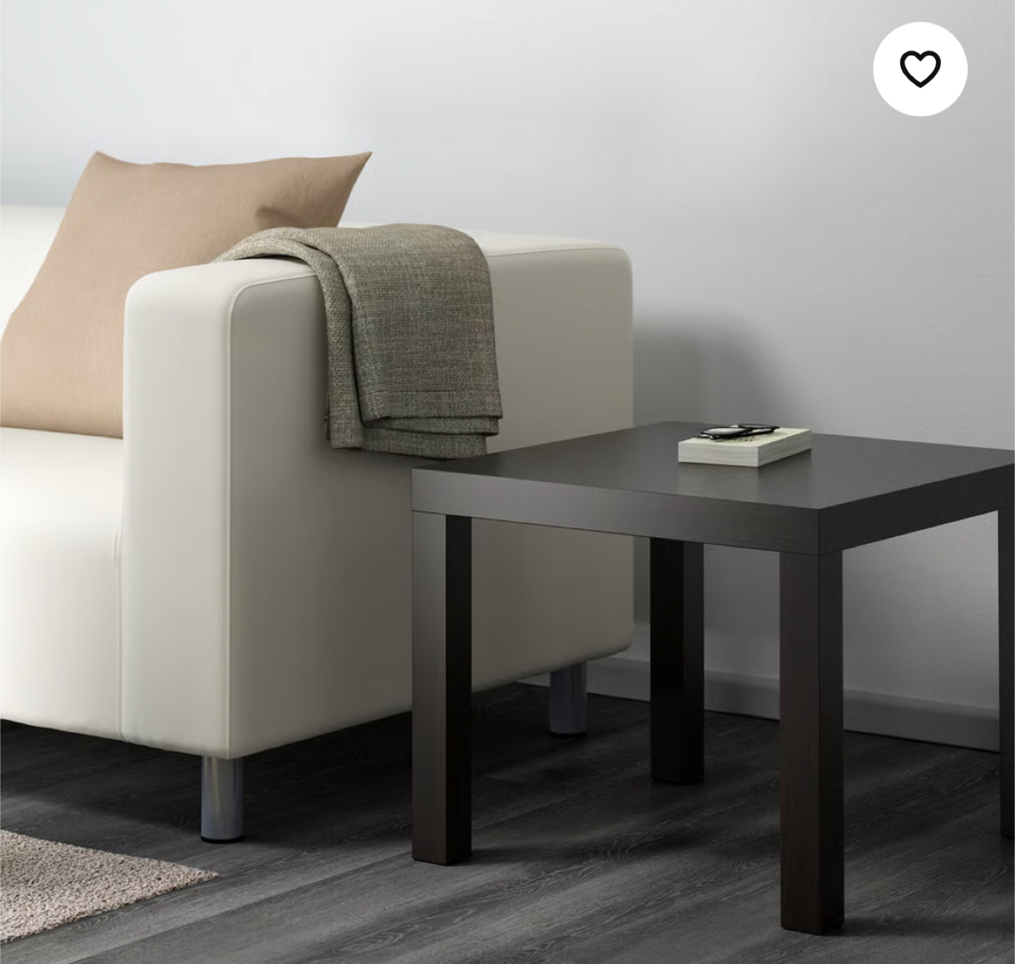 IKEA Lack 2 Side Tables - Brown and white