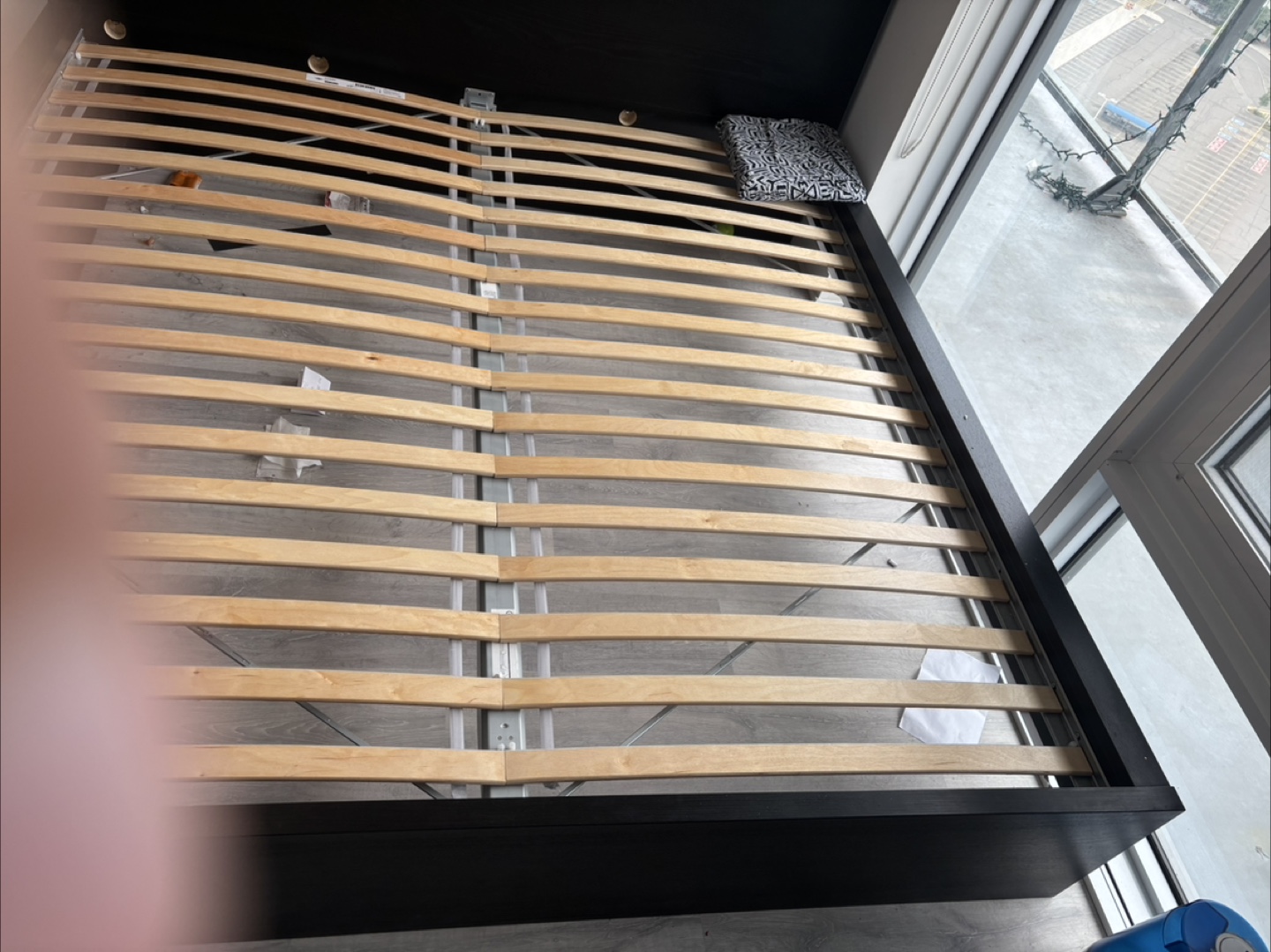 IKEA King Bed Frame with Drawers and mattresses - photo 4