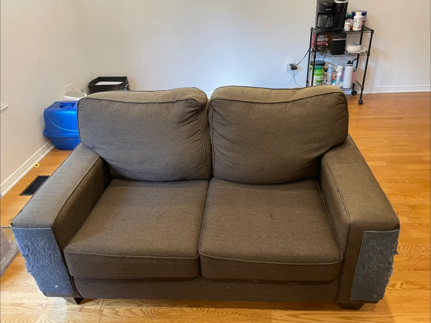 Brown Loveseat Sofa - Used Condition thumbnail