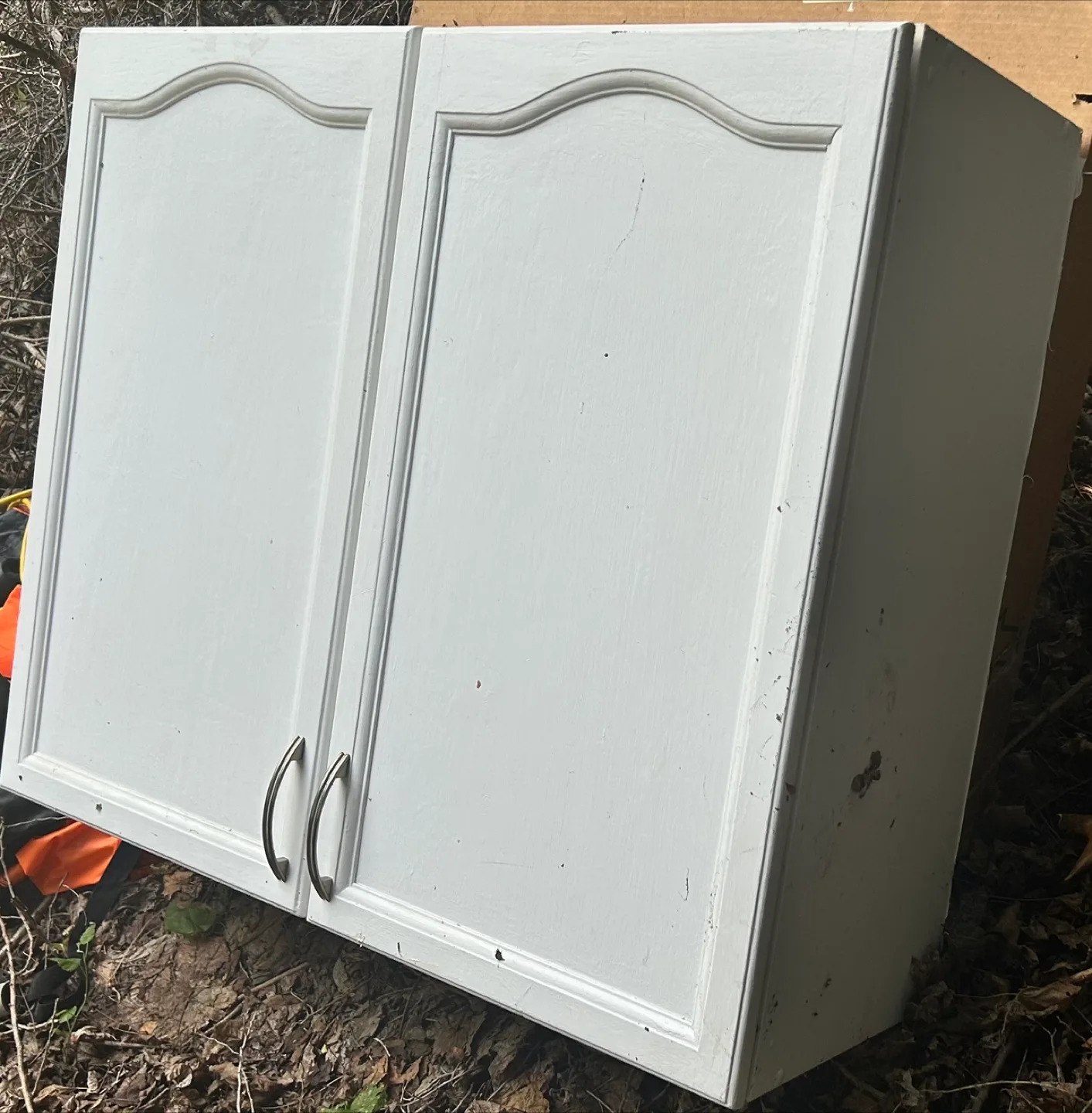 WHITE 2-DOOR CUPBOARD