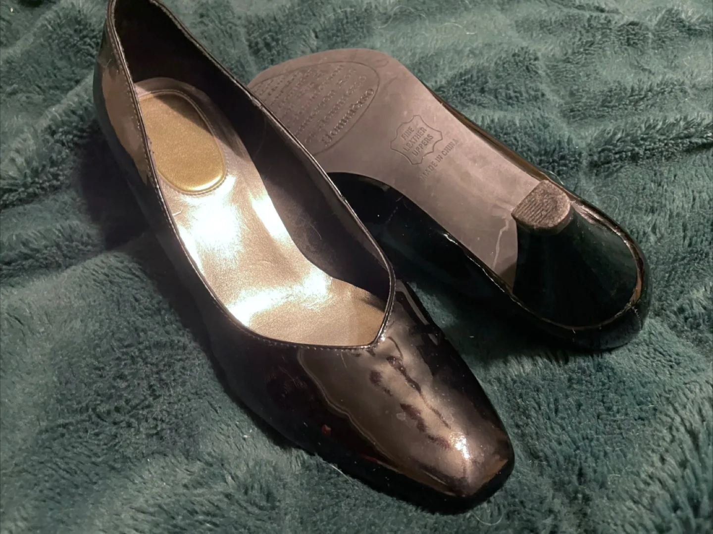 Ros Hommerson Fine Leather Black Heels thumbnail