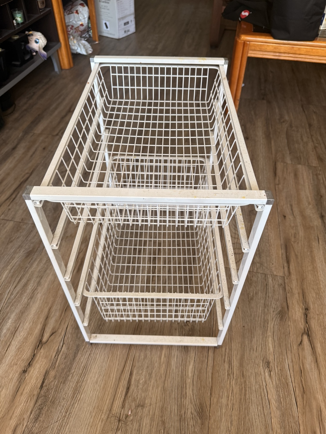Wire Basket Storage Unit - White - photo 4