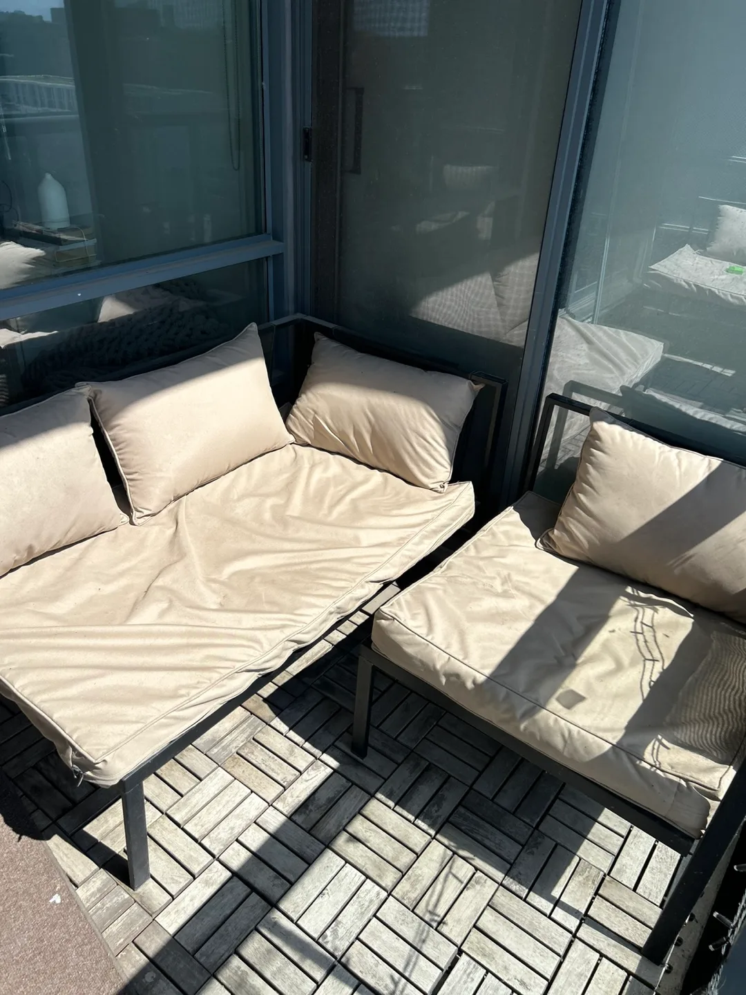 Outdoor Patio sectional with Cushions thumbnail