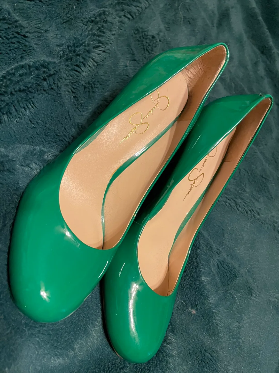 Jessica Simpson Green Heels thumbnail