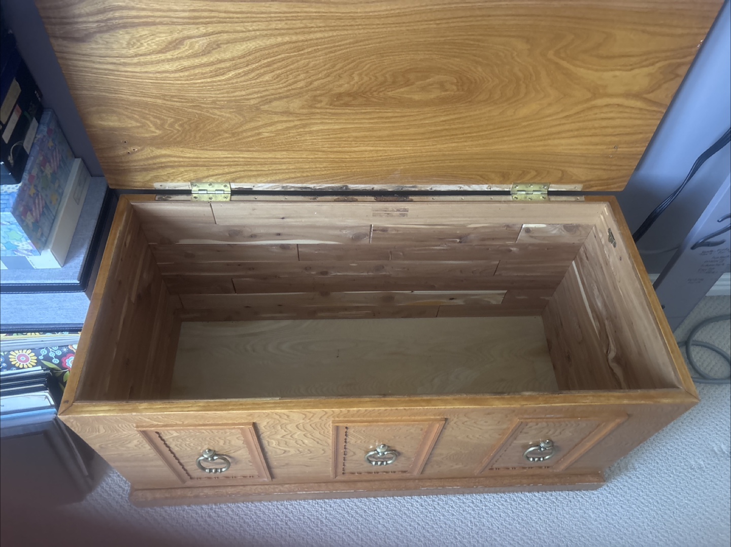 Vintage Wooden Storage Chest - photo 5