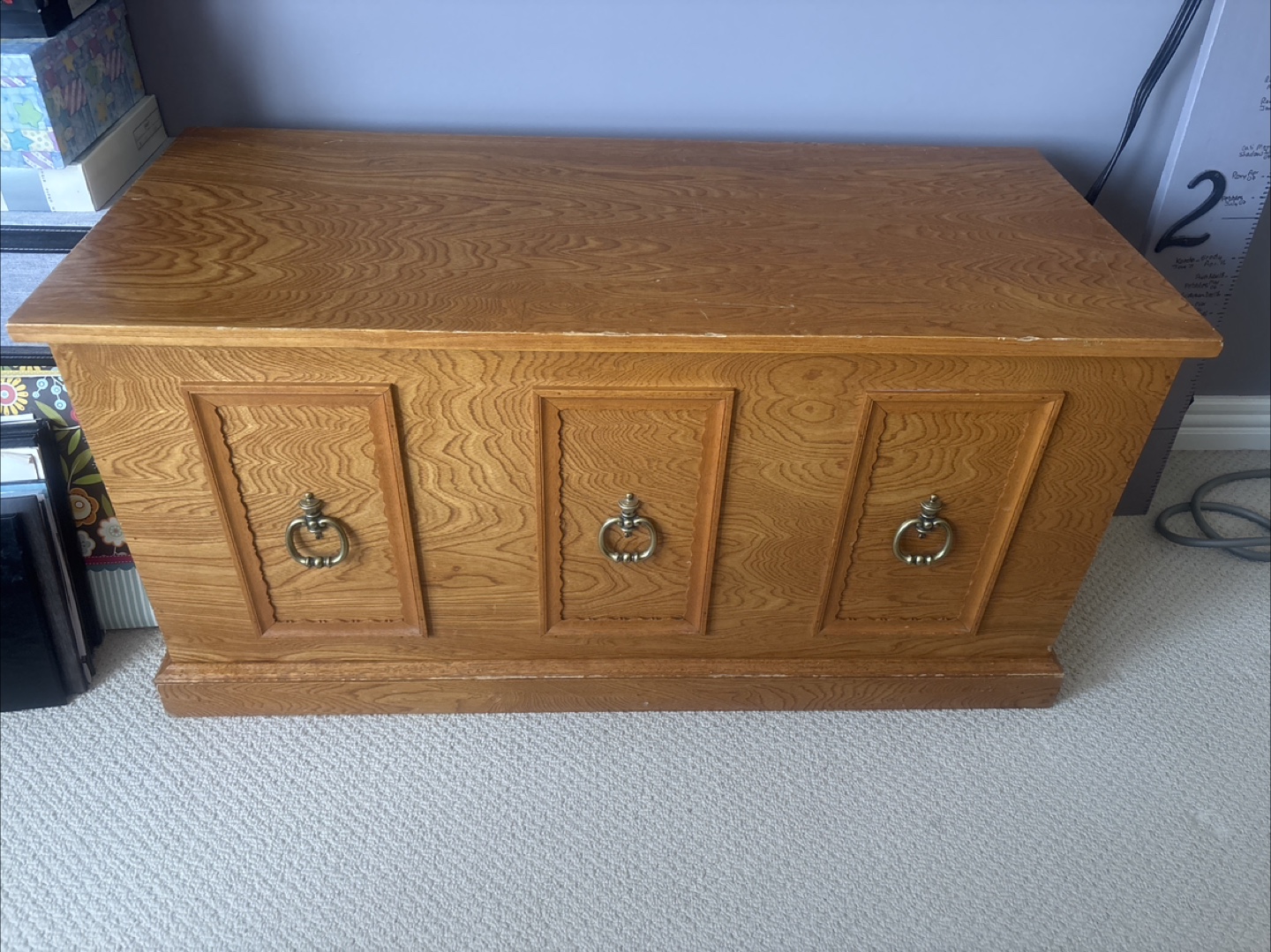 Vintage Wooden Storage Chest - photo 4