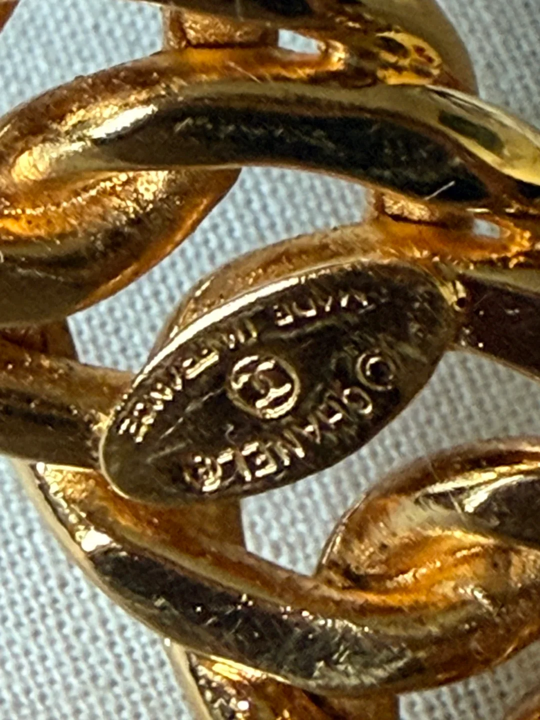 Chanel Gold Plated Chain Bangle image indicator(2)