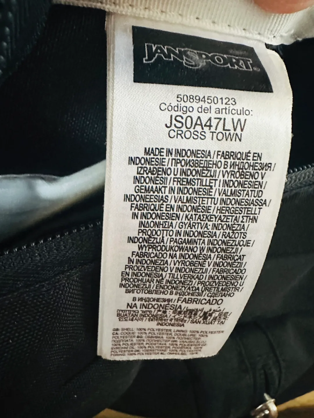 JanSport Cross Town Backpack - Black image indicator(3)