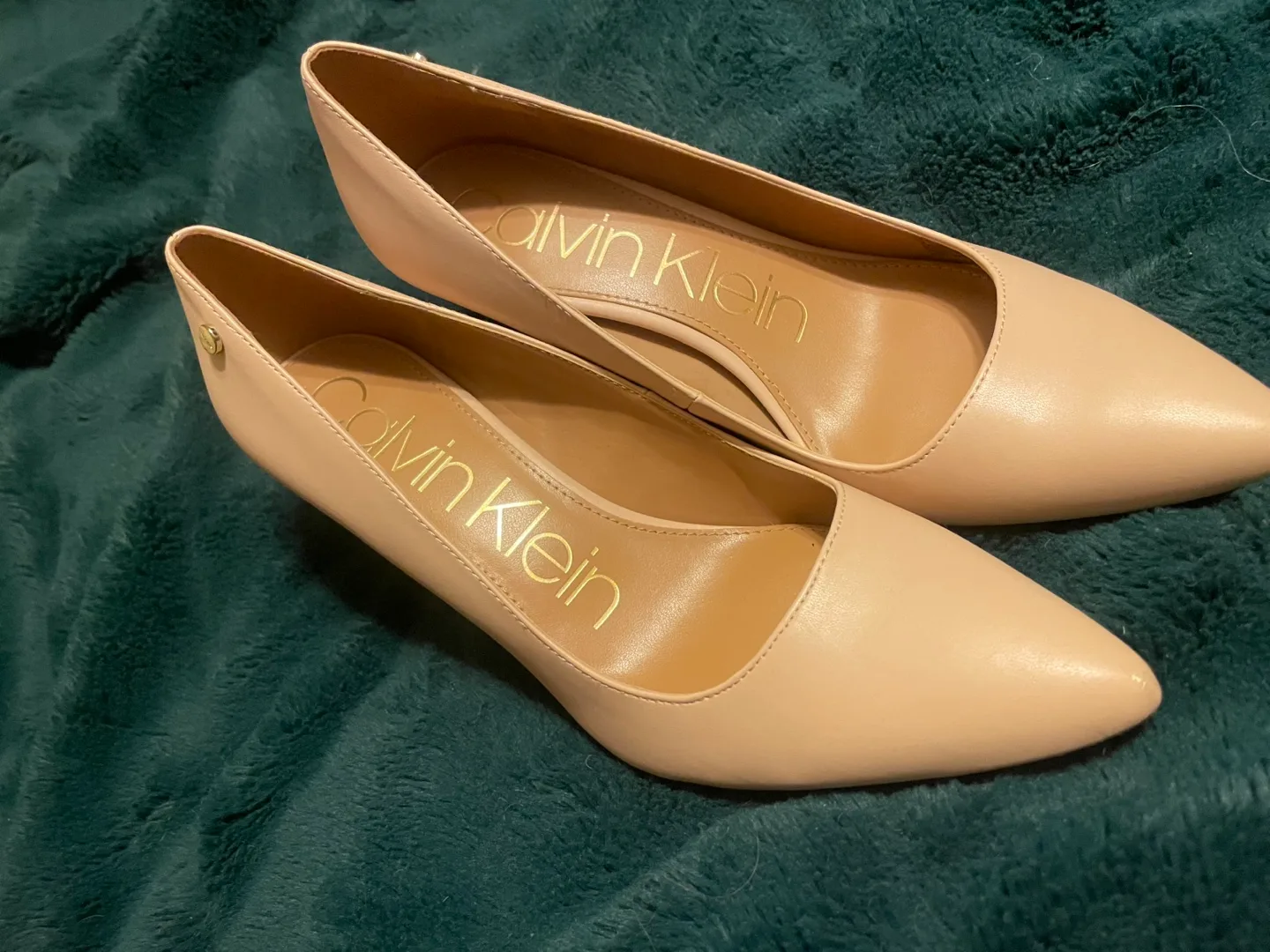 Calvin Klein neutral Pointed Toe Heels - Size 9 thumbnail