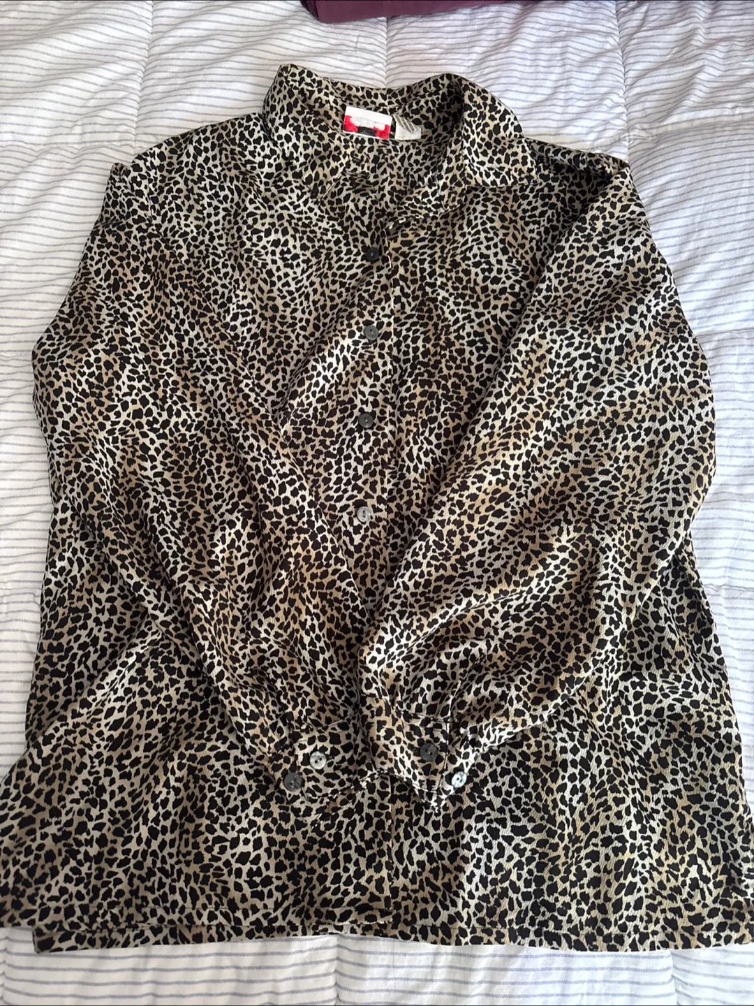 Leopard Print Button-Up Shirt thumbnail
