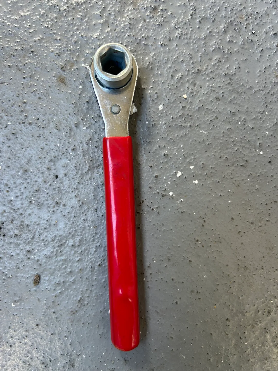 Red Handled Ratchet Wrench thumbnail
