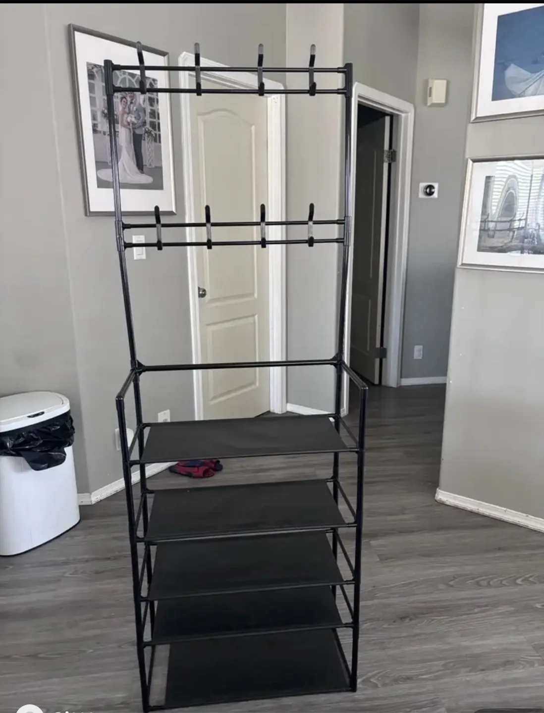 5-Layer 60cm Coat Rack Shoe Shelf thumbnail