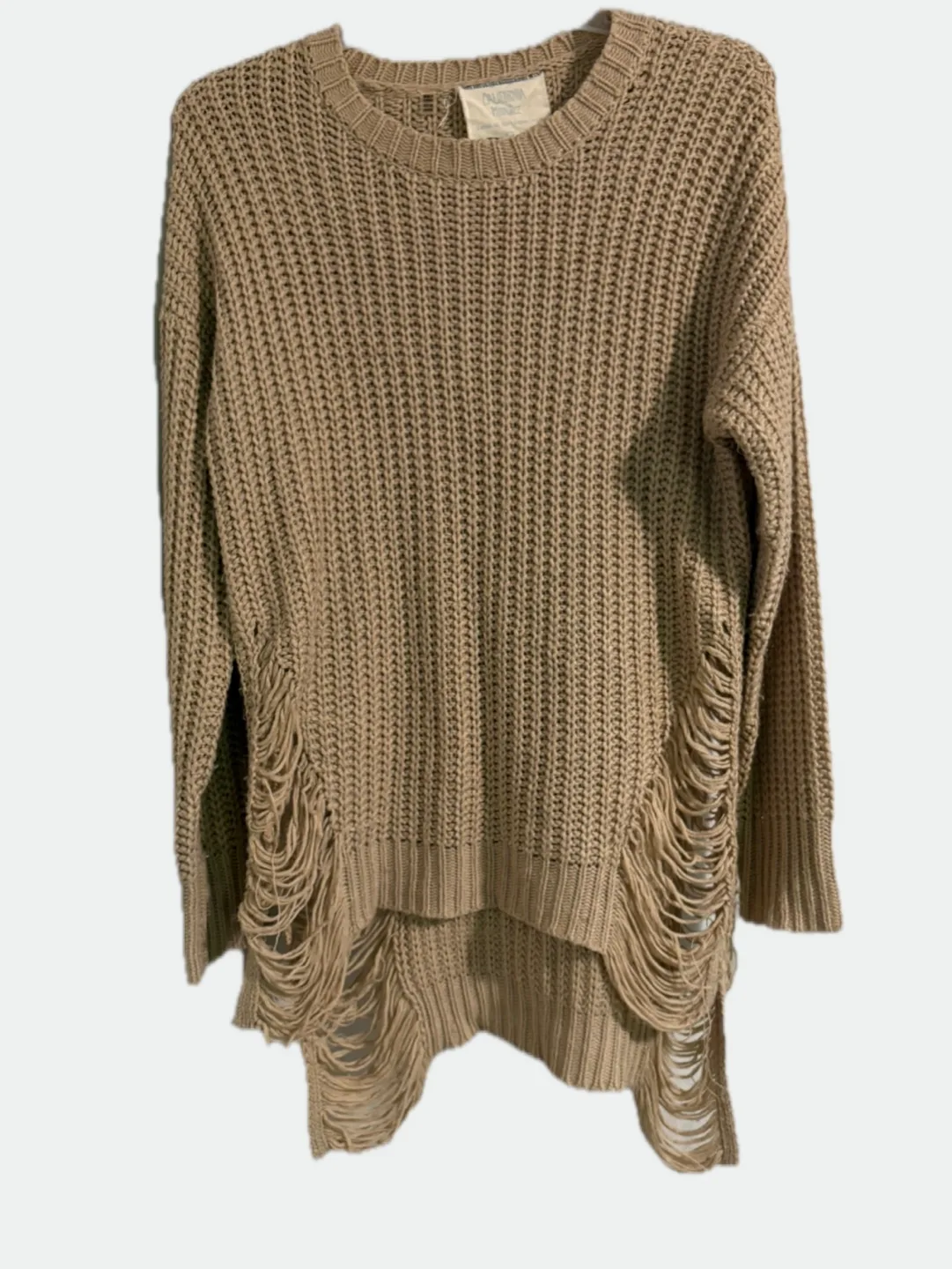 California Moonrise Distressed Knit Sweater🇨🇦🍁 thumbnail