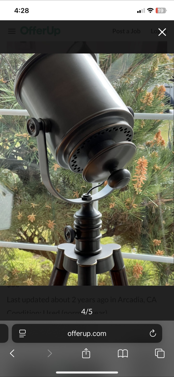 Pottery Barn Photographer's Tripod Floor Lamp - photo 3