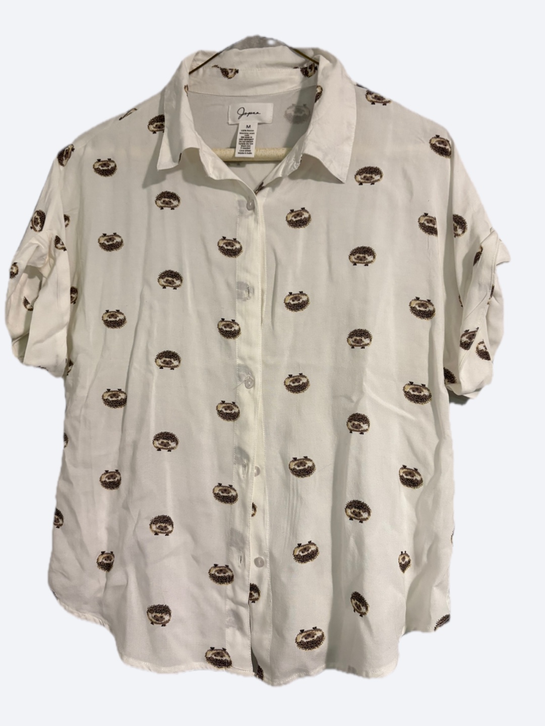 Japna Hedgehog Print Shirt - Size M🇨🇦🍁 - photo 2