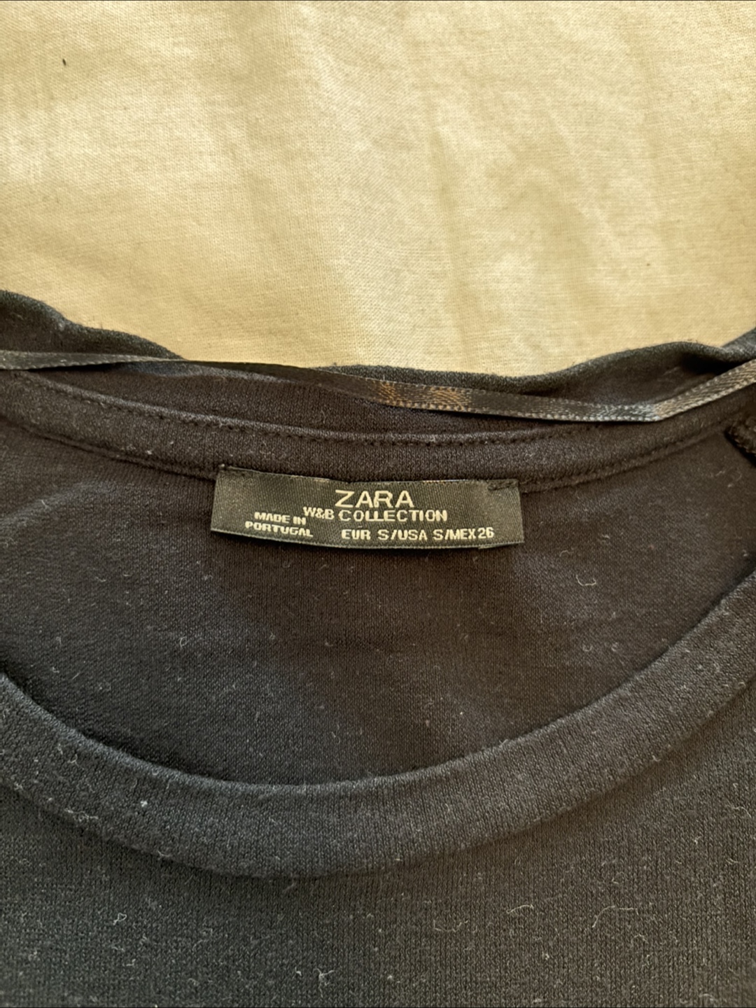 Zara W&B Collection Black Tee - Size S - photo 2