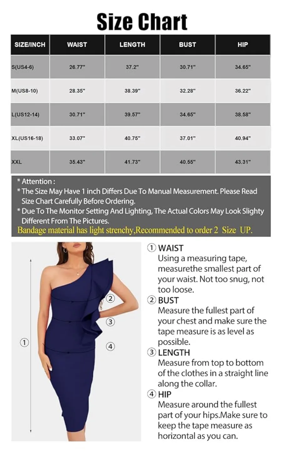 Brand New Baosuu Bodycon Midi Bandage Wrap Dress image indicator(5)
